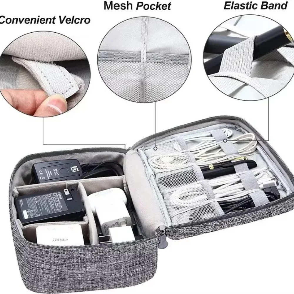 Tech Accessories Case - Bolsa de Armazenamento Digital Portátil para