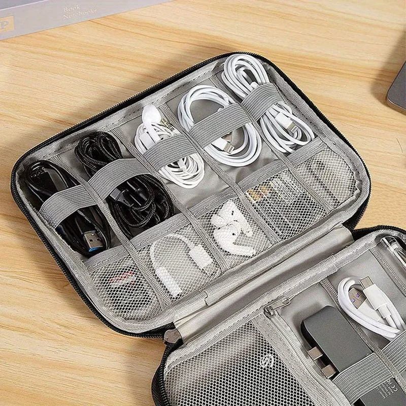 1 Pacote de Bolsa de Armazenam - Tech Accessories Travel Organizer Pouch avaliação e preço
